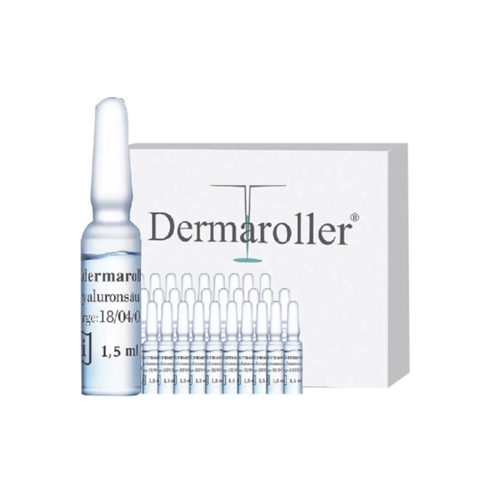 【香港直郵】德國 Dermaroller 0.69%高濃度玻尿酸精華 1.5ml×30支 微針術後修補 深層補水 抗皺緊緻 院線級精華原液
