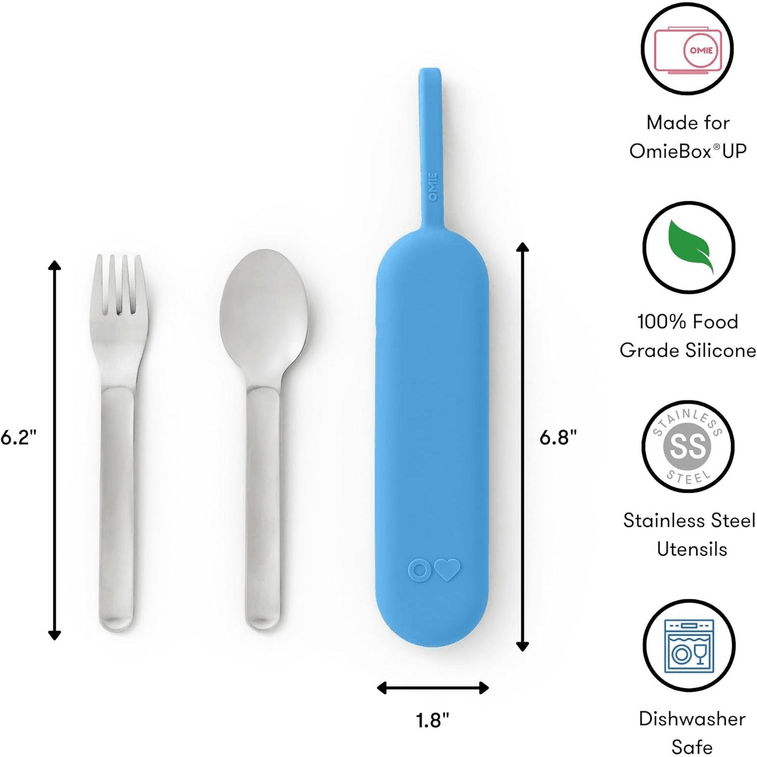 OmieBox ランチボックス（フォークとスプーンセット付き） - コズミックブルー（9歳以上） 12