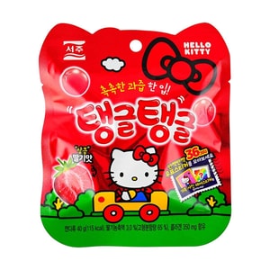 Sanrio Hello Kitty Tang Tang Jelly Candy Strawberry Flavor,1.41 oz【Free Random Stickers】