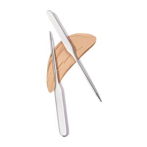 Stainless Steel Makeup Spatula 1pc