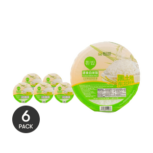 Cooked White Rice -Microwave Rice , 7.4 oz *6【6 Pack】【Heat For 2 Minutes and Serve】