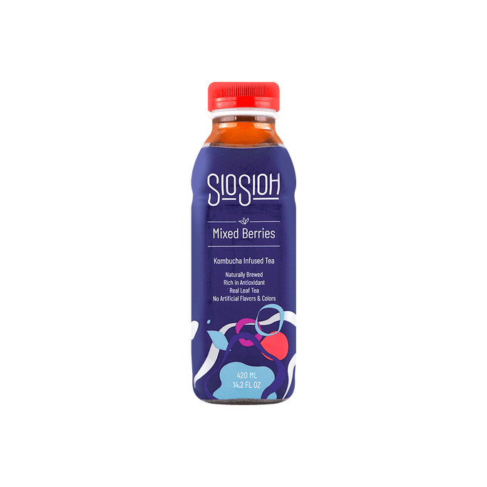 Sio-Sioh Kombucha Infused Tea - Mixed Berry, 14.2fl oz
