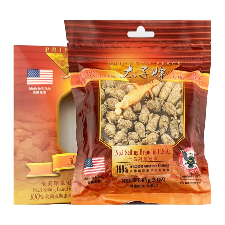 【Essential for Spring Festival】American Wisconsin Ginseng GBW Certified Ginseng Short-Round Root 3oz/ 85g Nutritious No.1 Selling Brand in USA  3