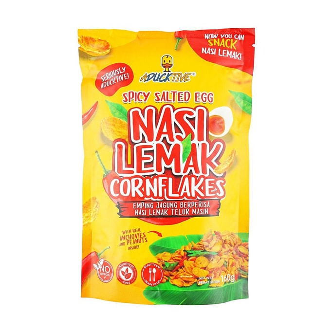 Spicy Salted Egg Nasi Lemak Cornflakes,5.64 oz