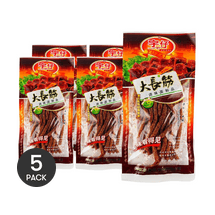 Long Latiao, Spicy Wheat Gluten Snacks,6.07 oz *5【5 Packs】