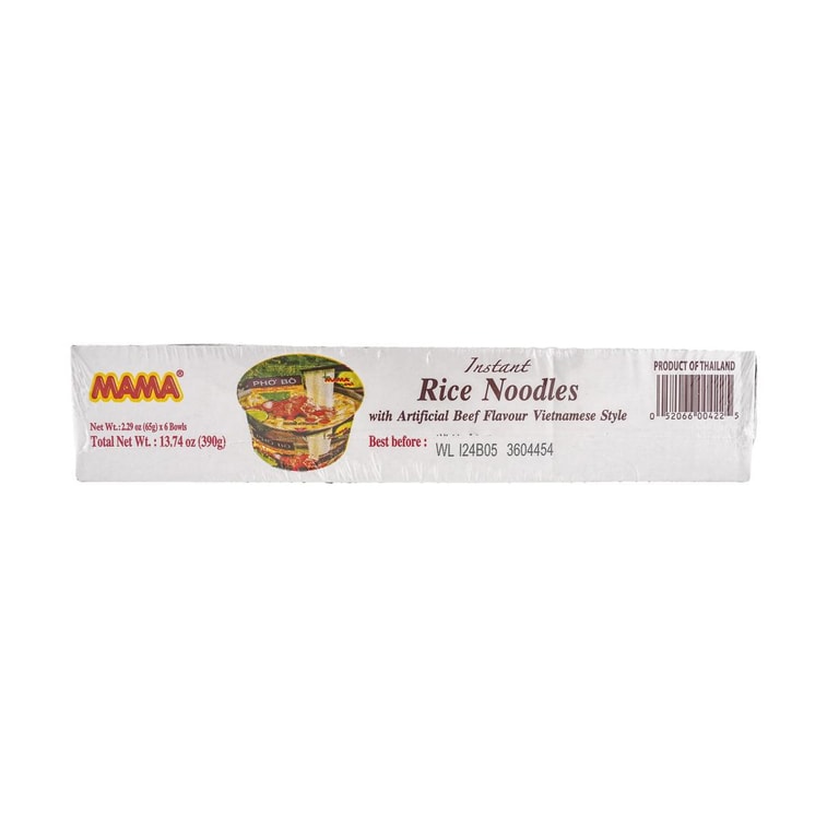 Pho Bo Instant Beef Flavor Soup Bowl Noodle In Vietnamese Style, 2.29 oz*6 Bowl Pack 3