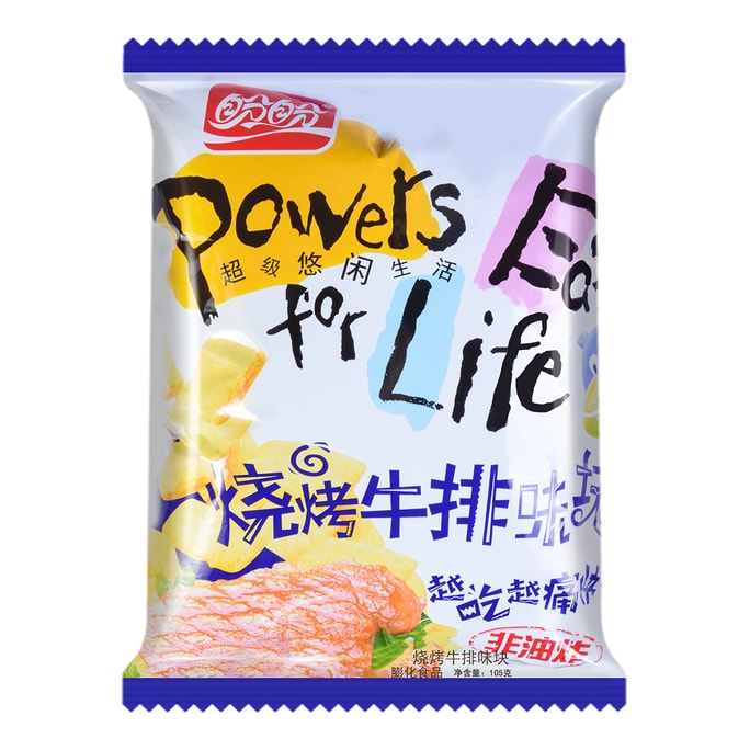 盼盼 燒烤牛排味塊 燒烤牛排口味 105g 非油炸膨化食品