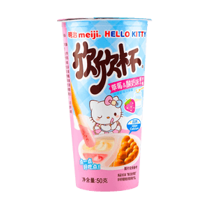 ハローキティ ヤンヤン ストロベリー＆ヨーグルト味 1.76 oz 【ハローキティ コラボ】【ダブルディップソース】【高カルシウム】