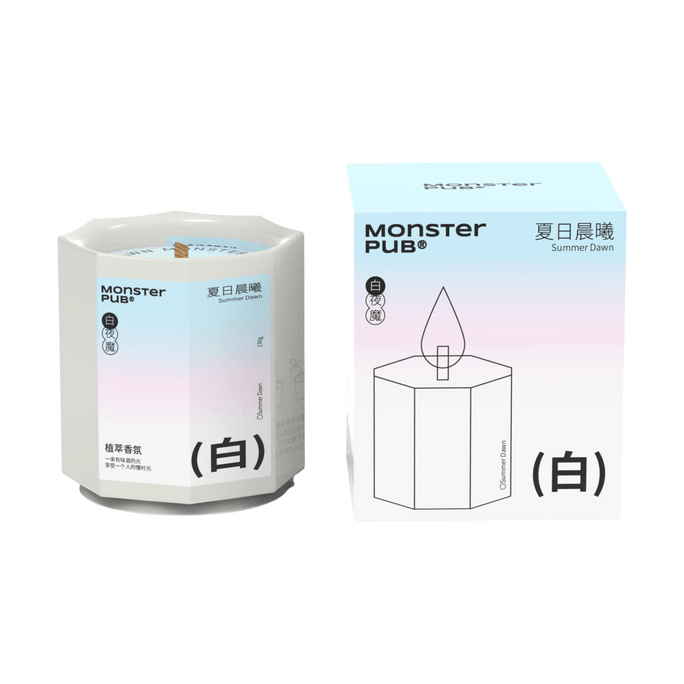 【中國直郵】 小怪獸 香氛蠟燭室內成人情趣氛圍感小眾高級 夏日晨曦(清冷木質調)1個裝