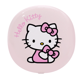 Hello Kitty LED Compact Mirror with 3X Magnification, Travel Makeup Mirror with Adjustable Brightness