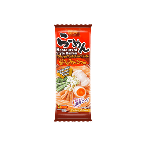 Menraku Shoyu Tonkotsu Flavor Japanese Ramen 191g