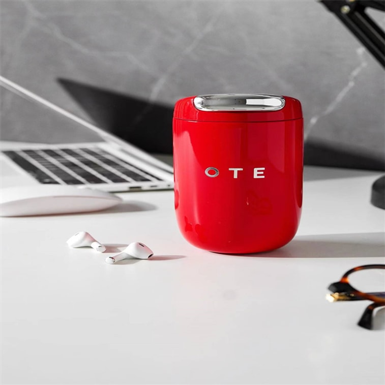 【咖啡杯】OTE 欧堤 316不锈钢小巧便携式咖啡随行杯保温保冷杯 350ML  奶白色 4