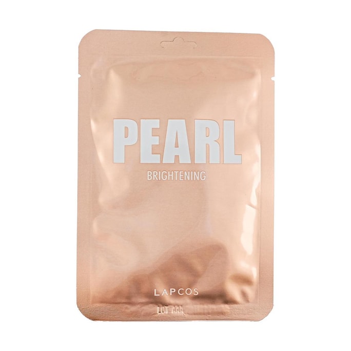 韩国LAPCOS 每日护肤面膜 6片 #珍珠 益生菌净澈透亮 改善肤色不均