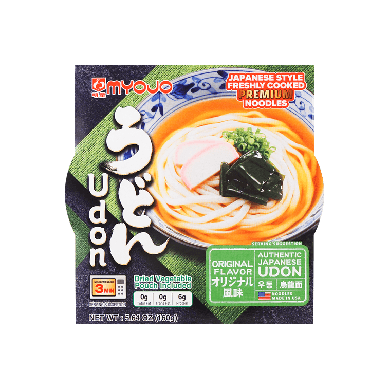 Microwavable Instant Udon Noodle Soup - Original Flavor, 5.64 oz 3