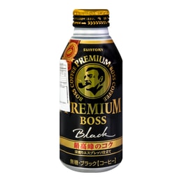 日本SUNTORY三得利  BOSS无糖黑咖啡饮料 390ml
