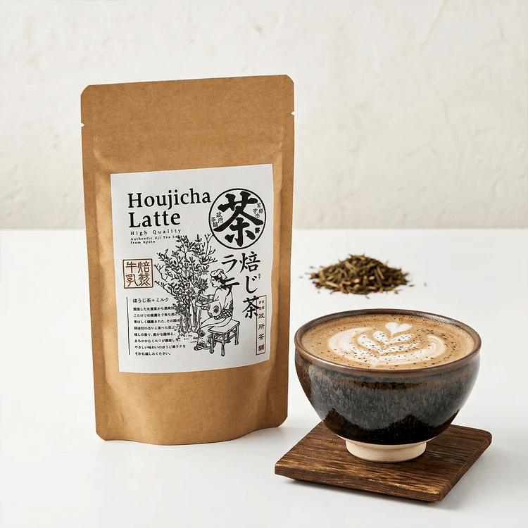 YUMEMANDOKORO 京都宇治ほうじ茶ラテ ほうじ茶ラテ 7.05オンス【独特の