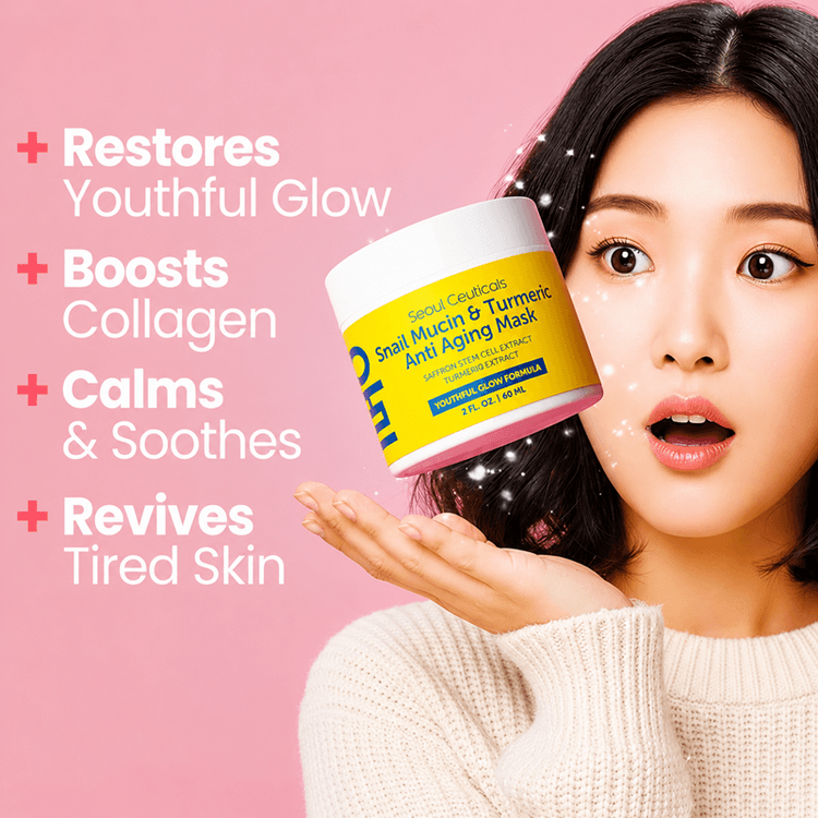 韓国 Seoul Ceuticals カタツムリ粘液ウコン引き締め再生マスク 60ml 1