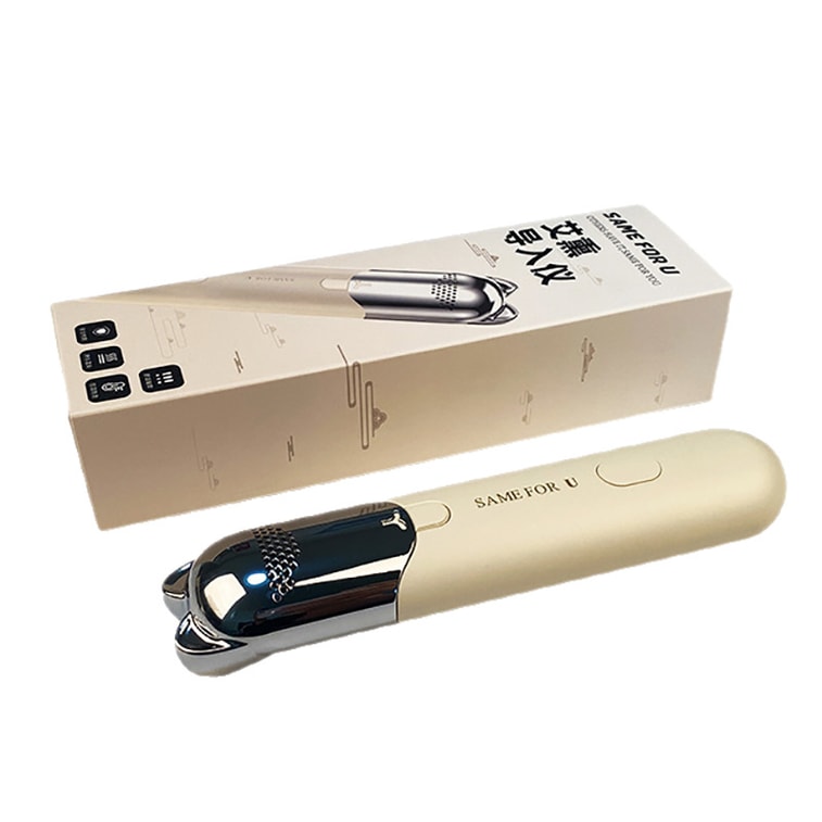 【中国直送】Jingya 家庭用灸器（猫耳式） - 灸＋かっさ＋音波振動。灸棒12本、エッセンシャルオイル、ツボチャート付き。アプリコットセット。 5