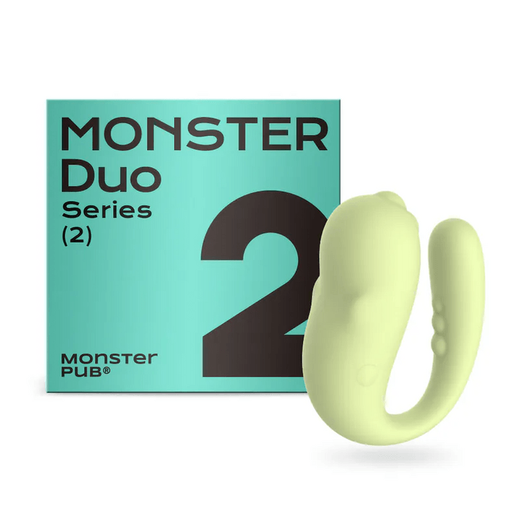 Monster Pub 2 Remote Vibrator with App - Green - Yami.com