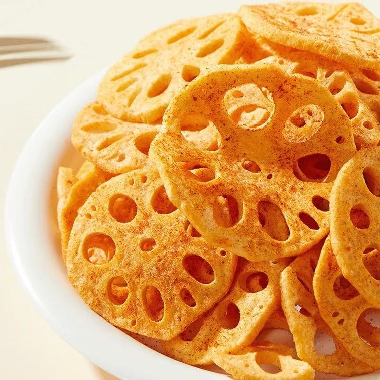  經典盛香 【辣過癮 嘎嘣脆】 脫水蓮藕脆皮零食 解饞小吃 辣味 100g 3