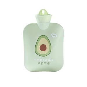 【中国直邮】TIMESWOOD 灌水热水袋 中号卡通绿色 1件 暖手宝   