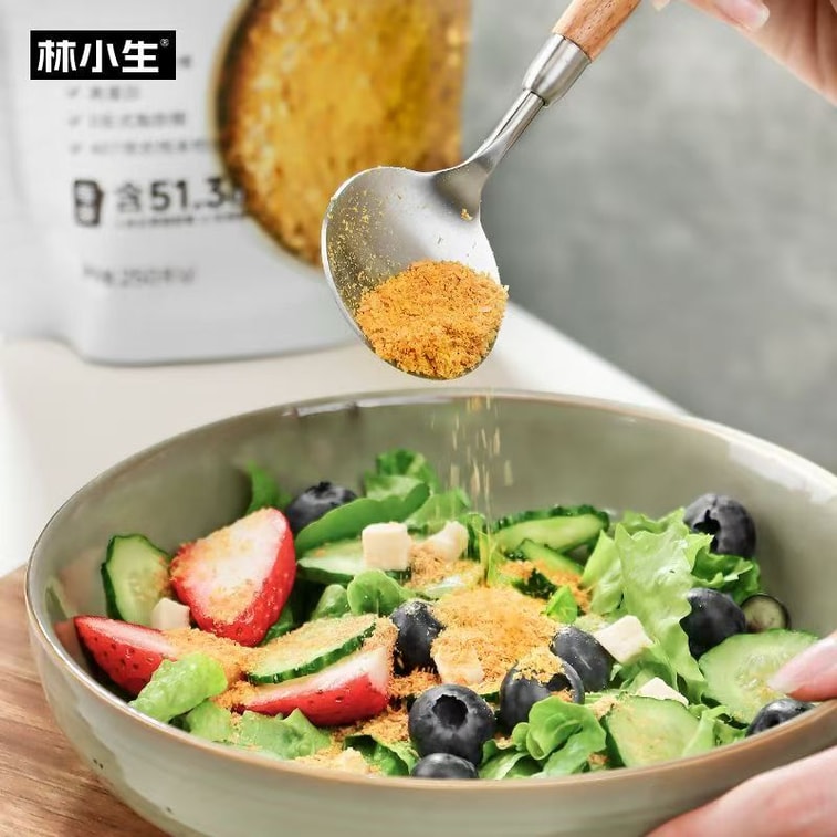 【중국 직배송】 린샤오성 유기농 숙성 황금 아마씨 가루 고단백 식이섬유 파우더 식사 대용 파우더 250g*1개 5