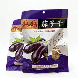 [Jiangxi Specialty] Spicy Flavoured Dried Eggplant 128g Side Dish Spicy Snack Ready-to-Eat