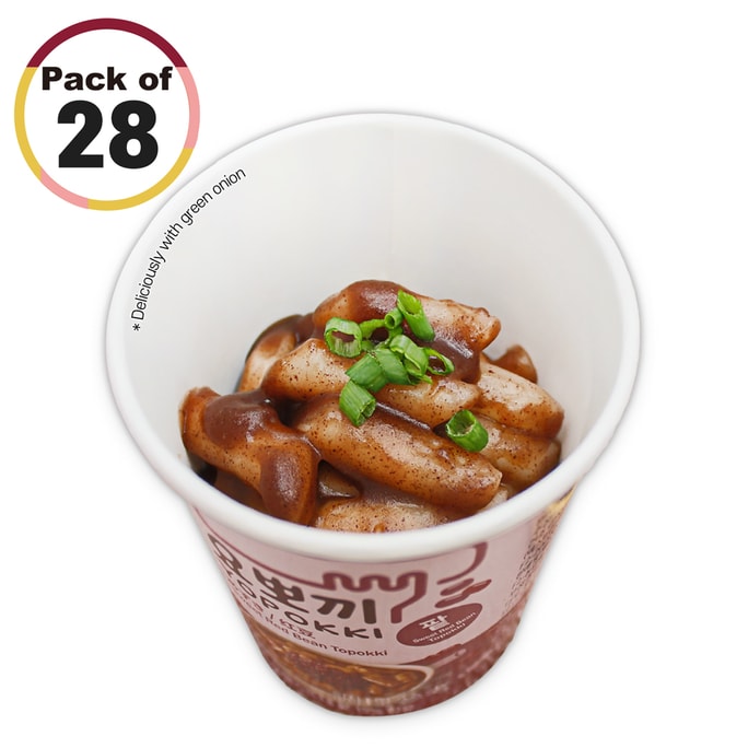 韓国 YOPOKKI インスタント餅カップ 小豆味 28 カップ