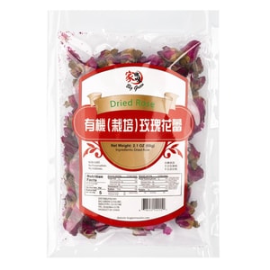 家乡味 有机栽培玫瑰花茶 60g USDA认证