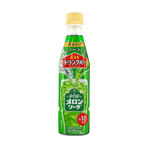 日本SUNTORY三得利 HOME DRINK BAR原液系列 POP哈密瓜苏打浓缩糖浆 340ml【约调制10杯】【复刻日式冰淇淋哈密瓜汽水】