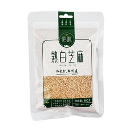 循味 熟白芝麻 100g【烧烤烘焙炒菜用】【胖东来同款】