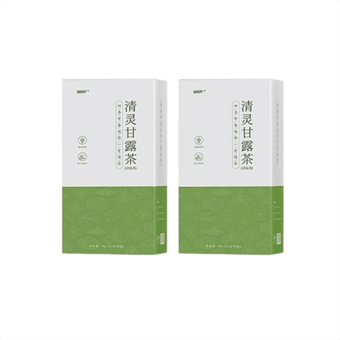 [중국 직배송] 영양 가득하고 상쾌한 국화, 인동덩굴, 민트, 허브차 티백 세트, 2.7g*30개입/상자 (2상자)