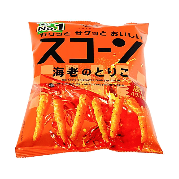 KOIKEYA Corn Chips – Rich Shrimp Flavor 2.72oz【Savory Shrimp Taste】【Crispy Crunch】【Japanese Classic Snack】 4