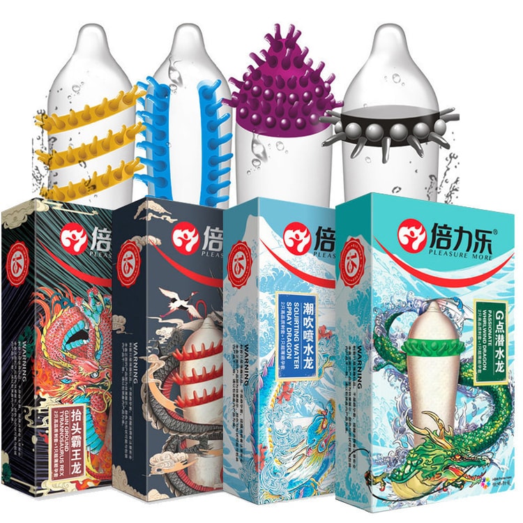 Safety condoms (G-spot diving dragon - tidal spray dragon - head