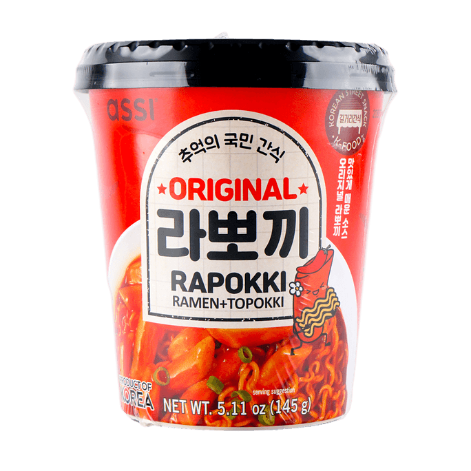 韓國ASSI 辣炒年糕拉麵 速食泡麵 原味 145g