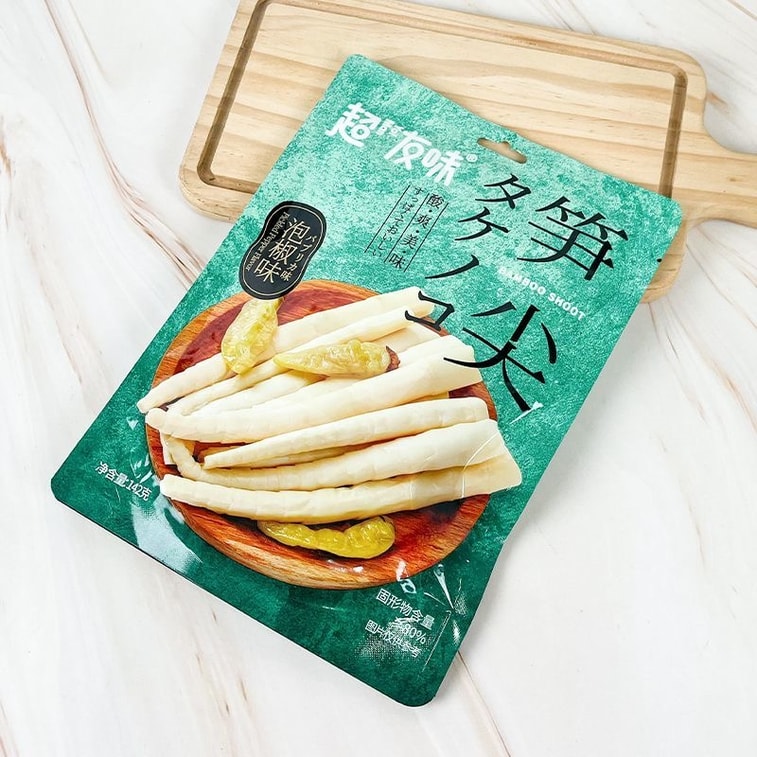 超友味 泡椒味笋尖 细长鲜嫩 清香浓郁 脆嫩多汁 142g 5