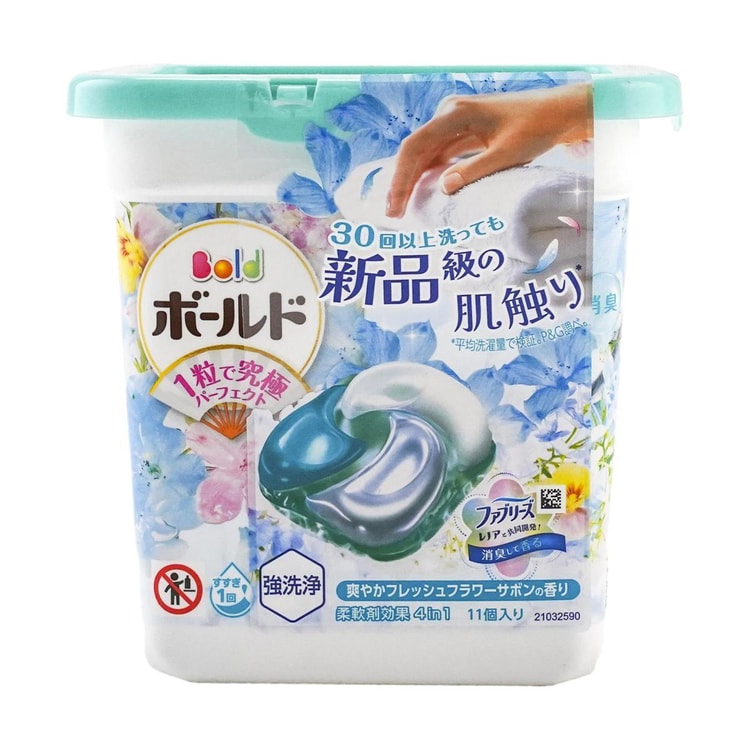 P&G ボールド洗濯洗剤ジェルボール4Dフレッシュフラワーサボン11個入り1各 - Yami