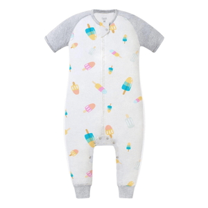 加拿大 Nest Designs 儿童/婴儿0.6拉格兰短袖连脚睡衣(竹纤维比马棉) - 夏日流行 2-3岁