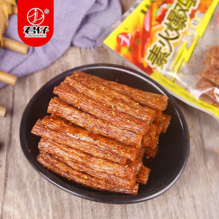  Vegetarian hot chicken tendon spicy strips 18g in 10 bags 5