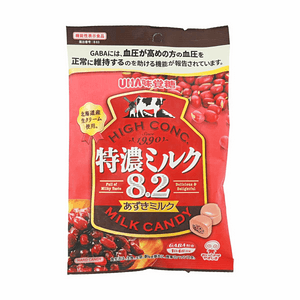 日本UHA悠哈 特浓牛奶糖8.2 红豆味 105g 【北海道产鲜奶油】【含GABA成分】