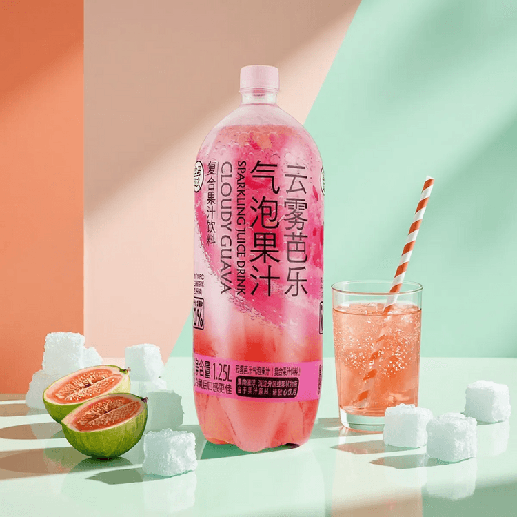 FRESHIPPO Cloud Mist Guava Sparkling Fruit Juice Drink