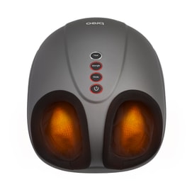Breo Foot Massager Machine with Heat Shiatsu Deep Tissue Kneading Rolling Massage for Relax Fits Feet Up to Men Size