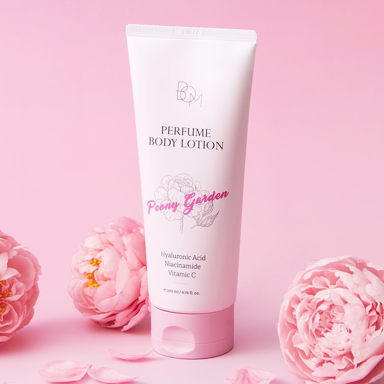 韓國 BOM 牡丹花園香氛身體乳美白提亮水潤保濕24小時留香 保濕提亮型 200ml 5