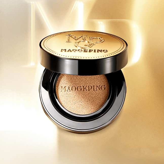 MAOGEPING毛戈平MGP 奢华鱼子酱无瑕气垫粉底液 强遮瑕 轻妆感养肤防晒干皮气垫 SPF30·PA+++ 10g #801 白皙肤色 随肌应变 奢华缎光感【含替换装】