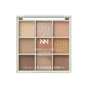 Meno Eyeshadow Set of 9 Colors  4 Different Gels - Multi-Use  One Pan - 01 * 1 Piece