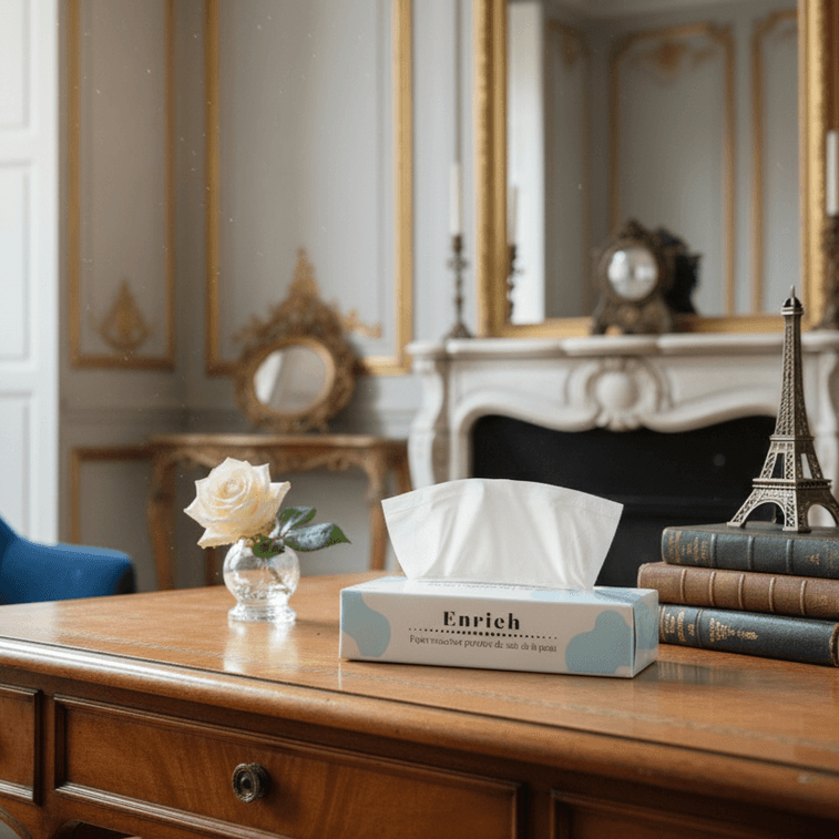 Luxury Lotion Facial Tissue 480ct 3-Ply Extra Soft Gentle Zero Dust Sensitive Skin-Friendly 8