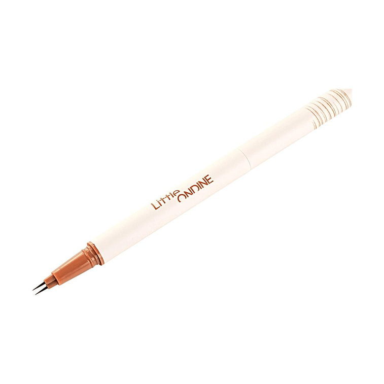 Double-headed Shaped Eyebrow Pencil, #02 American Brown - 10H Waterproof & 12H Hold | For Brown/Dark Brown Hair 11