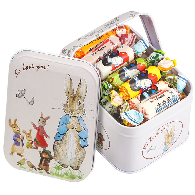 11-Flavor Surprise! Shanghai White Rabbit Candy Gift Box 114g Assorted. Sweet Childhood Memories Gift.
