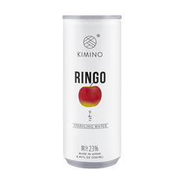 【零糖零脂低卡】日本KIMINO 蘋果氣泡水 果汁24%添加 250ml