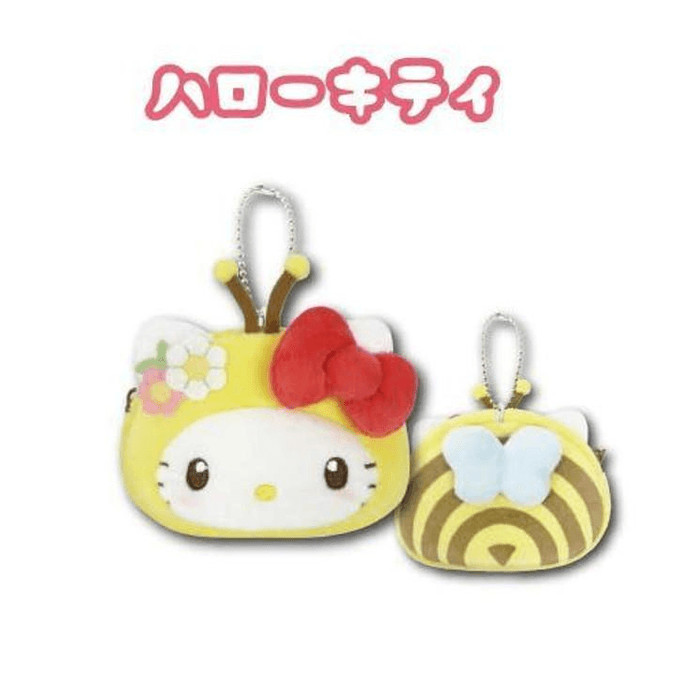Sanrio Cute Little Bee Series Plush Big Head Pendant [Hello Kitty]